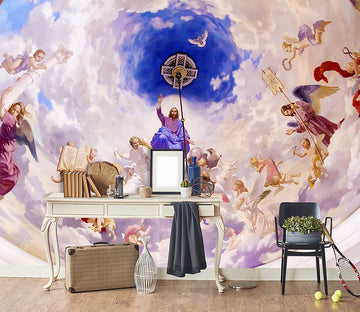 3D Angel Of Peace 1561 Wall Murals