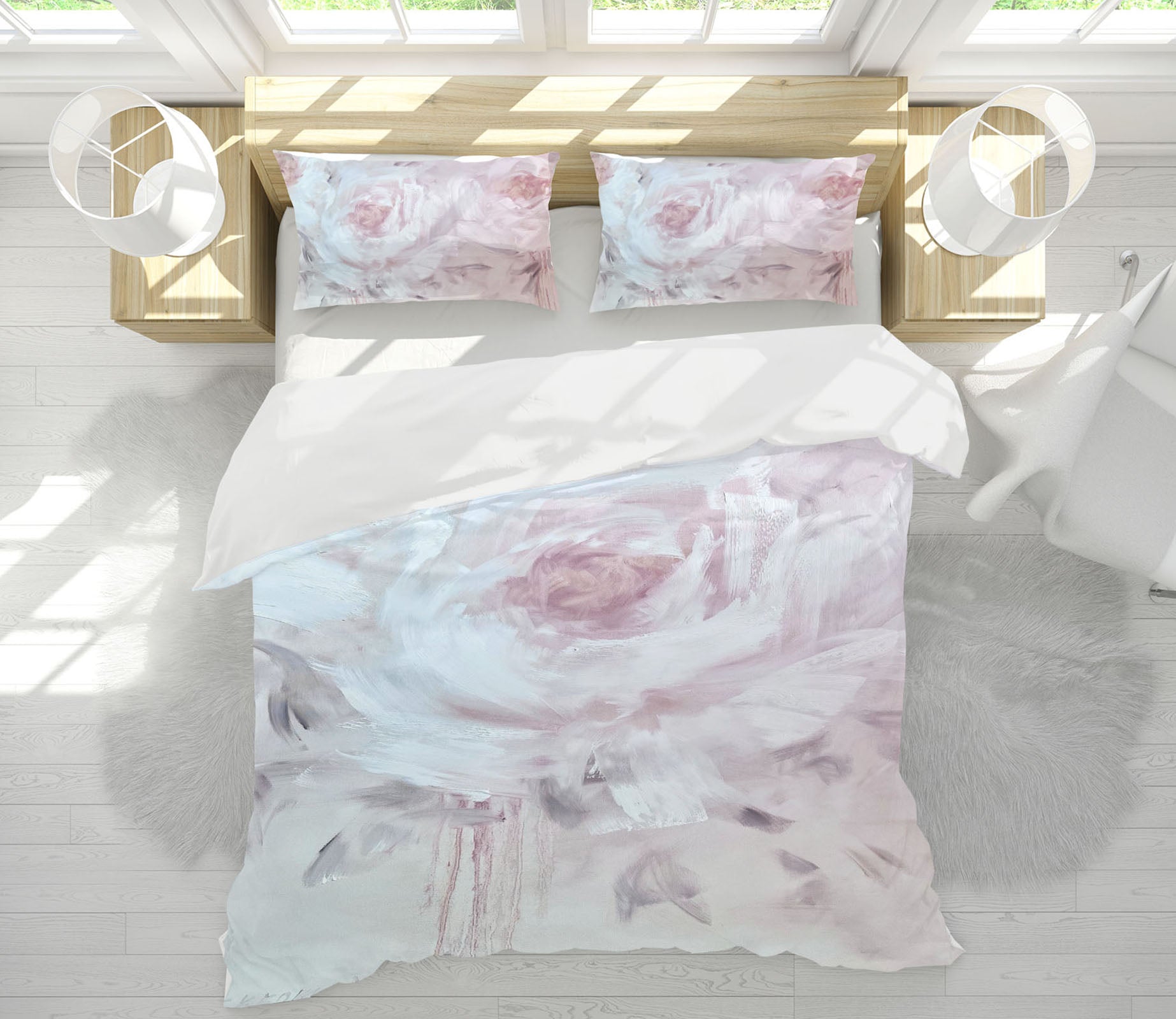 3D Pink Flower 3827 Skromova Marina Bedding Bed Pillowcases Quilt Cover Duvet Cover
