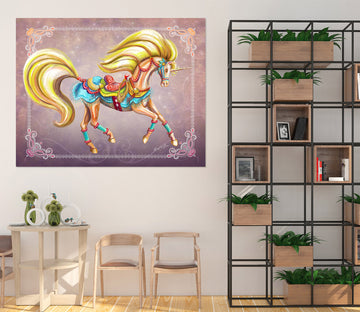 3D Golden Unicorn 206 Rose Catherine Khan Wall Sticker