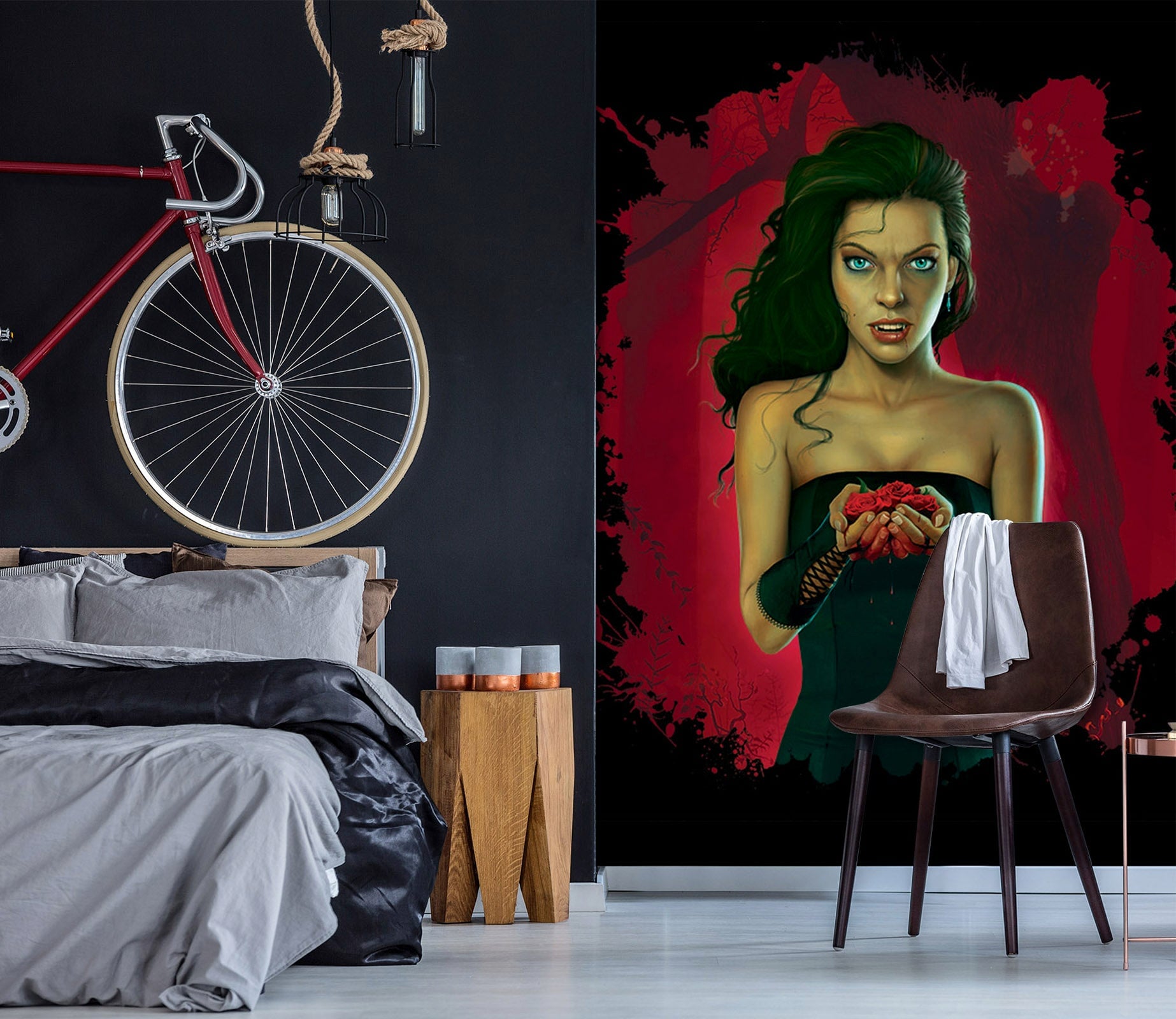 3D Female Warrior 1412 Wall Murals Exclusive Designer Vincent Wallpaper AJ Wallpaper 