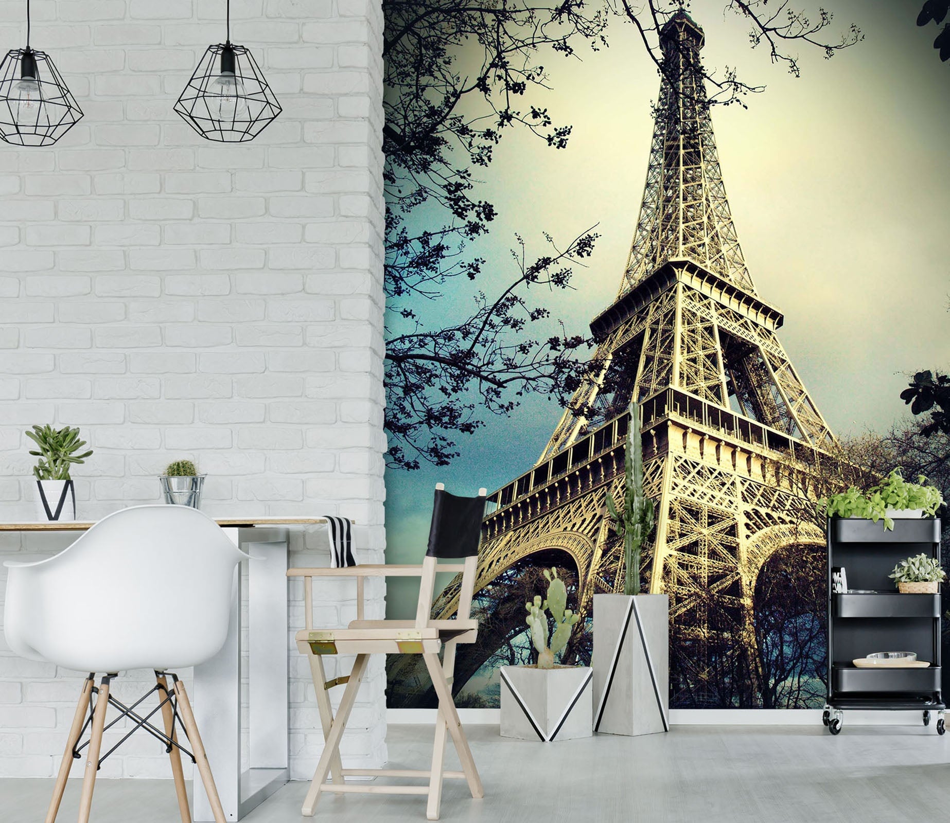 3D Eiffel Tower 103 Wall Murals Wallpaper AJ Wallpaper 