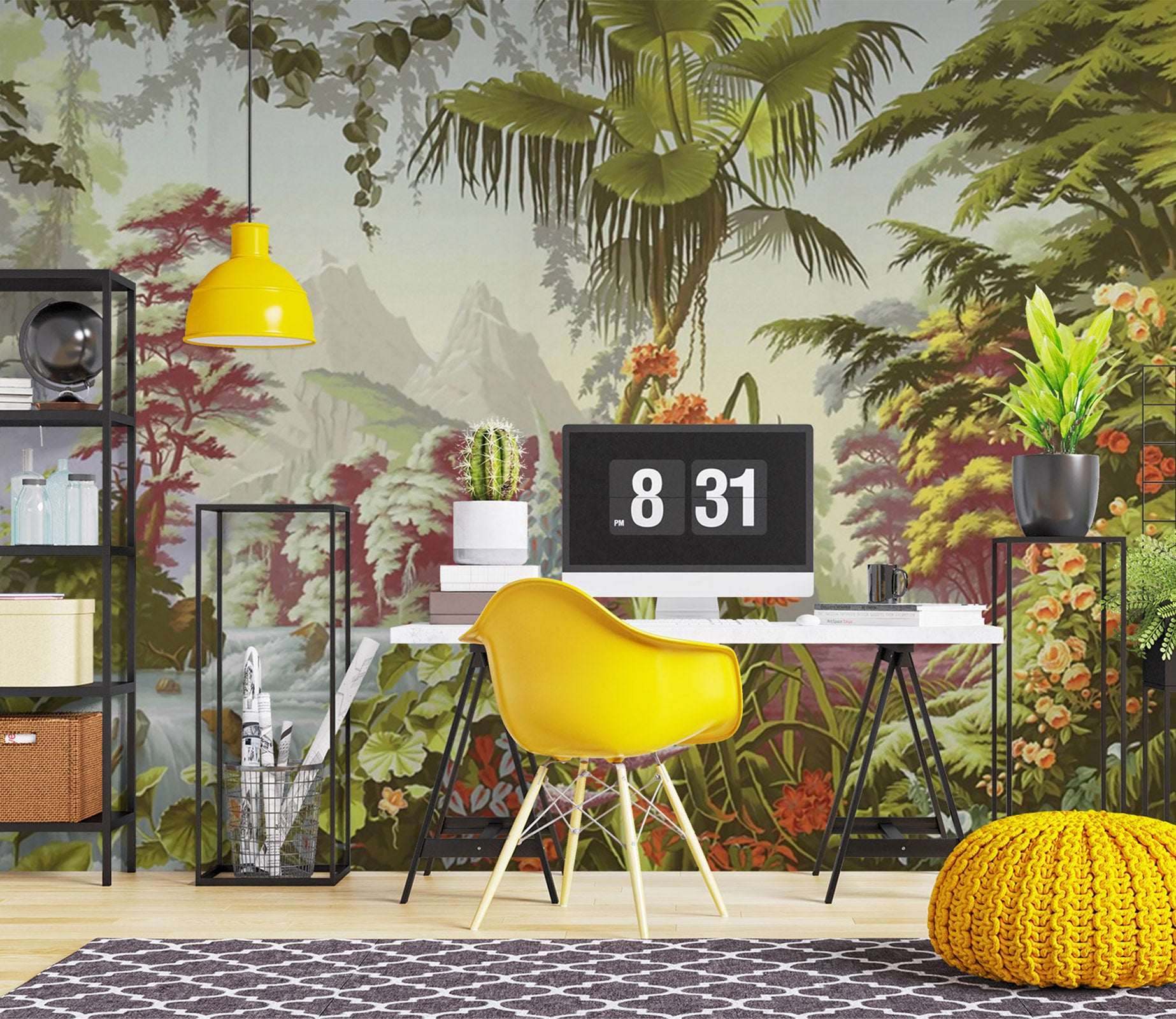 3D Forest River 1579 Wall Murals