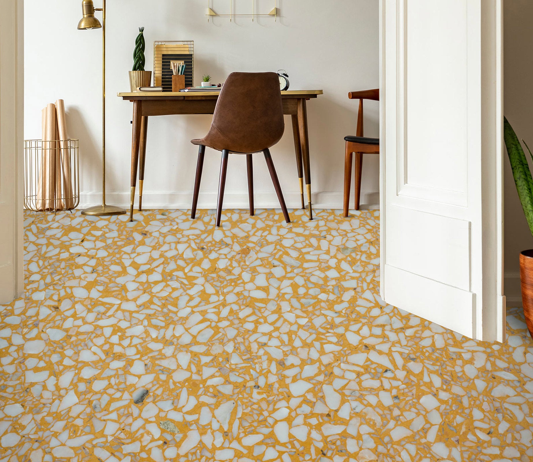 3D White Fragmented Marble 1315 Floor Mural  Wallpaper Murals Self-Adhesive Removable Print Epoxy