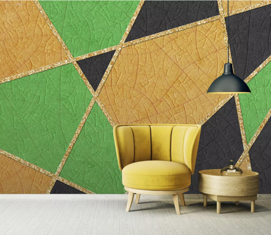 3D Golden Graphic WC2679 Wall Murals