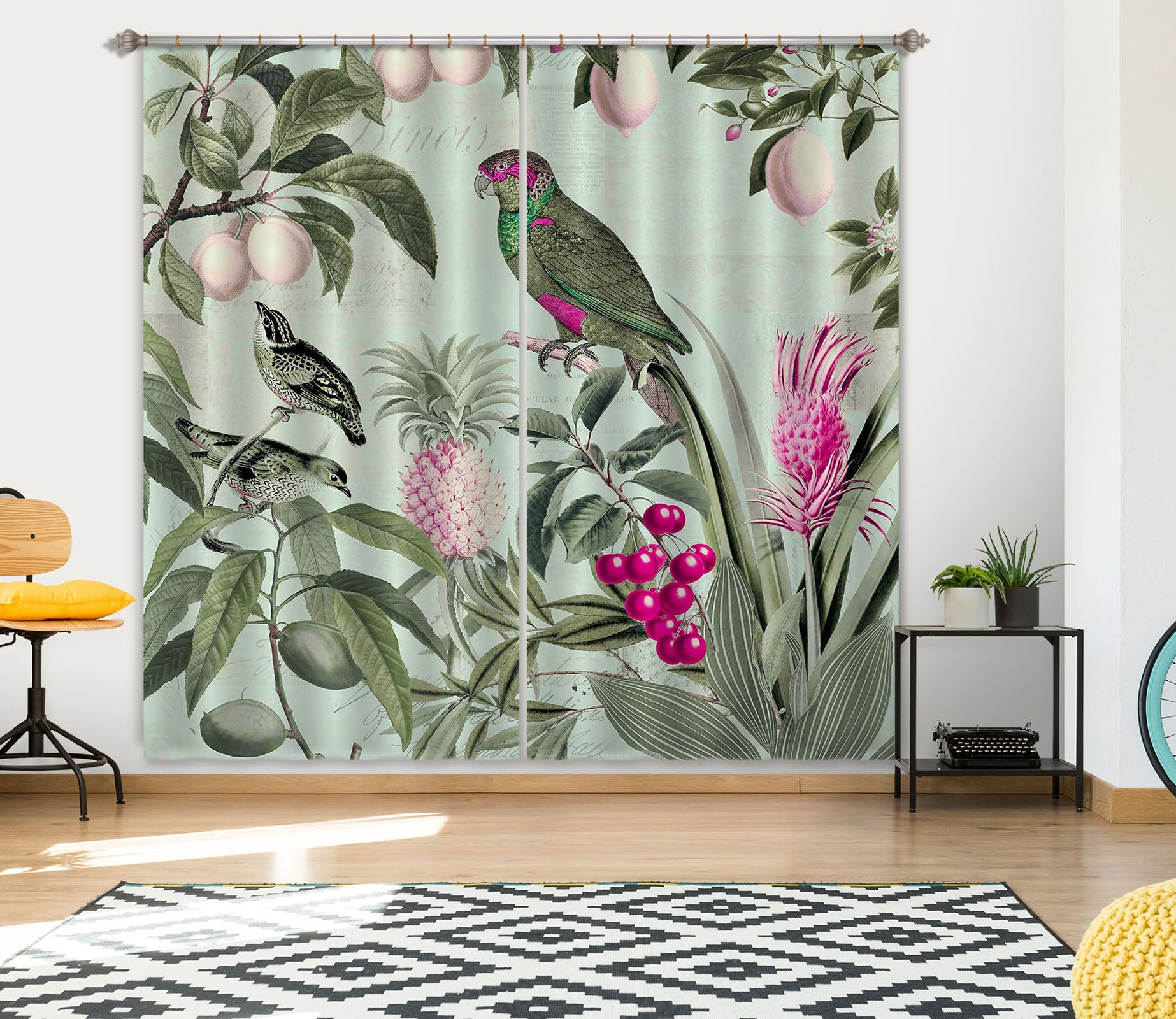 3D Fruit Paradise 058 Andrea haase Curtain Curtains Drapes
