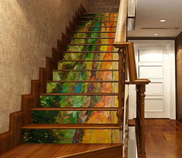 3D Forest Field Painting Pattern 90177 Allan P. Friedlander Stair Risers