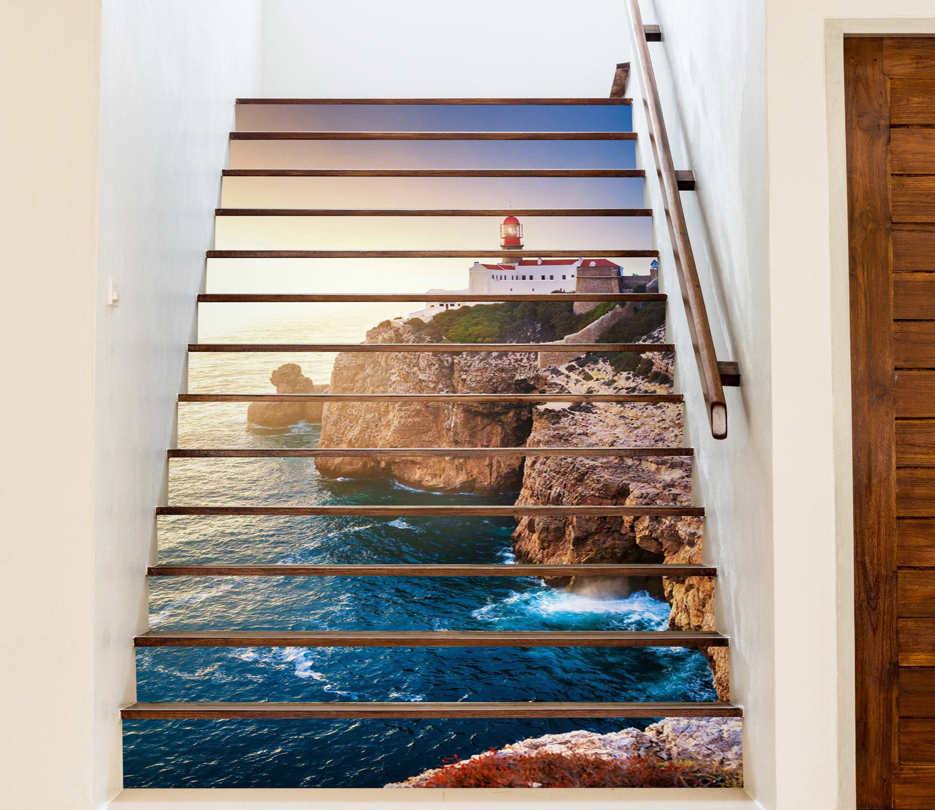 3D Daylight Psychedelic 387 Stair Risers