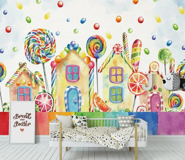 3D Candy House 1079 Wall Murals