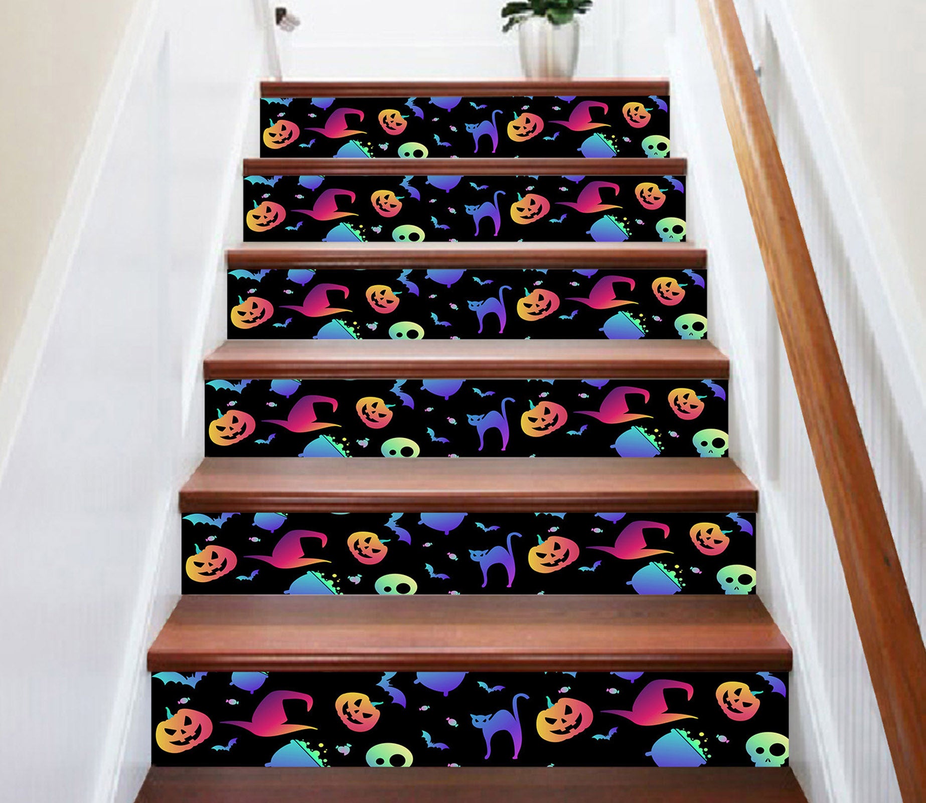 3D Theme Halloween 661 Stair Risers