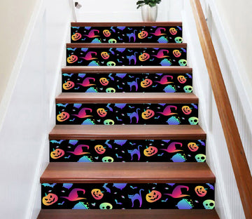 3D Theme Halloween 661 Stair Risers