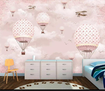3D Pink Balloon WC04 Wall Murals Wallpaper AJ Wallpaper 2 