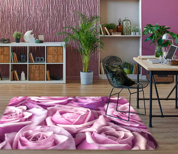 3D Purple Rose 104 Assaf Frank Rug Non Slip Rug Mat
