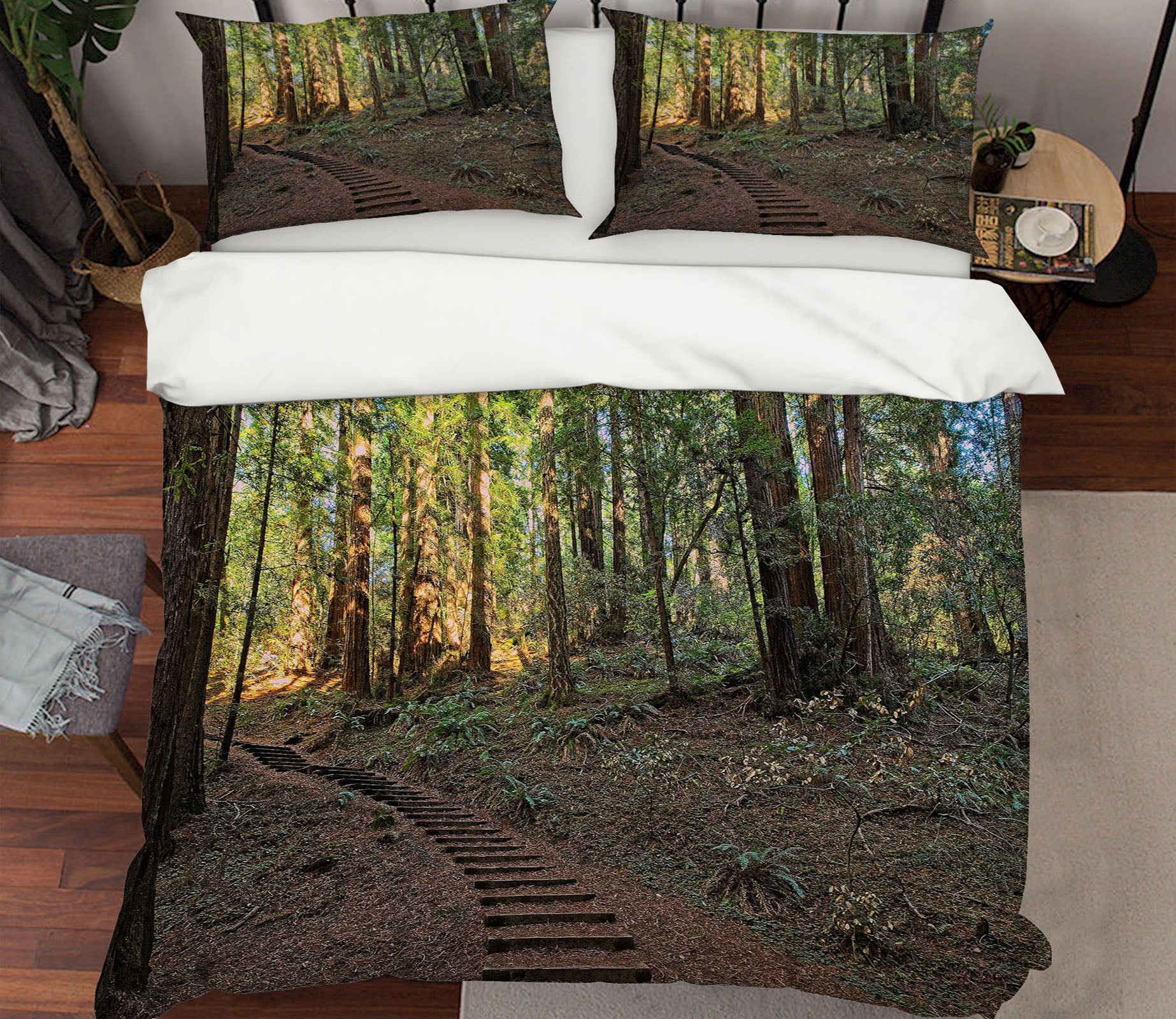 3D Forest Walkway 62179 Kathy Barefield Bedding Bed Pillowcases Quilt