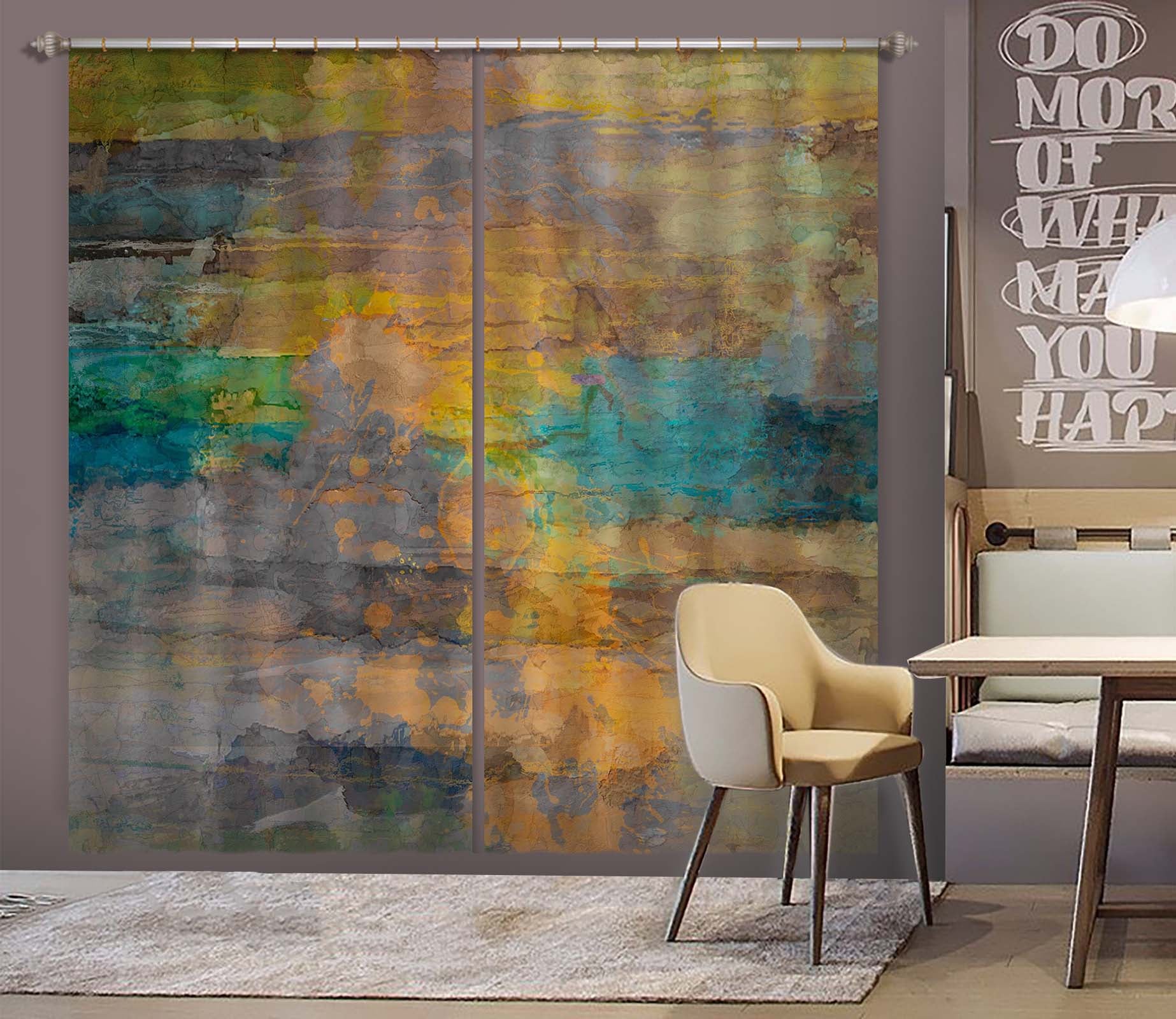 3D Painted Sunset 229 Michael Tienhaara Curtain Curtains Drapes