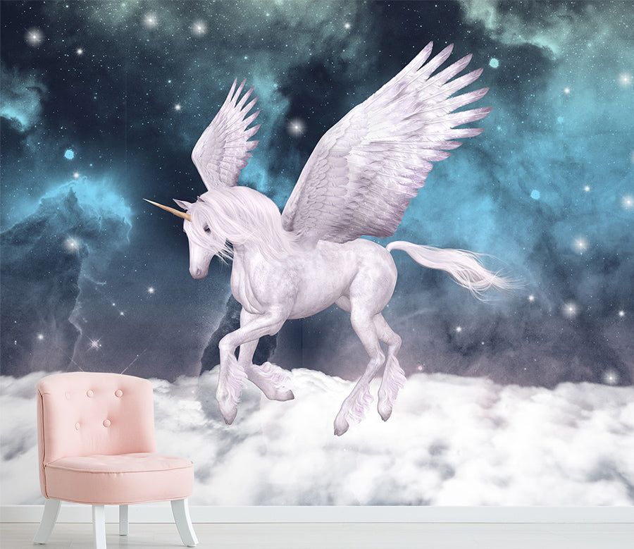 3D Unicorn Wings 1520 Wall Murals