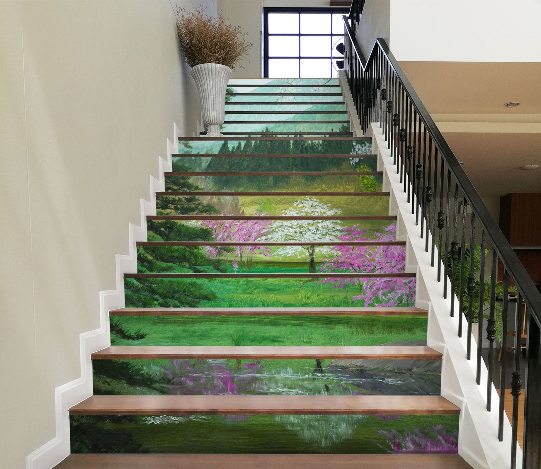 3D Lawn Trees 8821 Marina Zotova Stair Risers