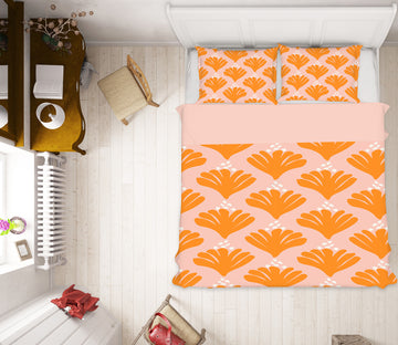 3D Orange Fan Pattern 10984 Kashmira Jayaprakash Bedding Bed Pillowcases Quilt