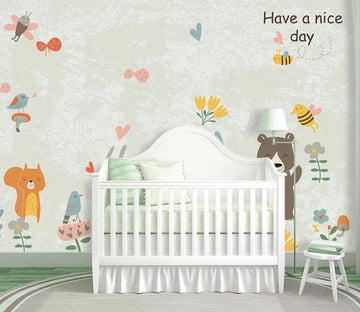 3D Cute Animal 548 Wall Murals Wallpaper AJ Wallpaper 2 