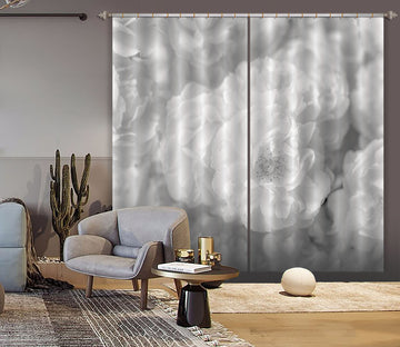3D White Petal 6351 Assaf Frank Curtain Curtains Drapes