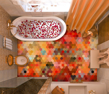 3D Rich Color Mosaic 531 Floor Mural  Wallpaper Murals Rug & Mat Print Epoxy waterproof bath floor