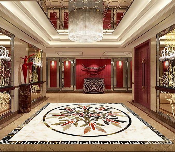 3D Colorful Pattern WG100 Floor Mural Wallpaper AJ Wallpaper 2 