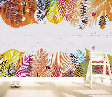 3D Colored Leaves WG30 Wall Murals Wallpaper AJ Wallpaper 2 