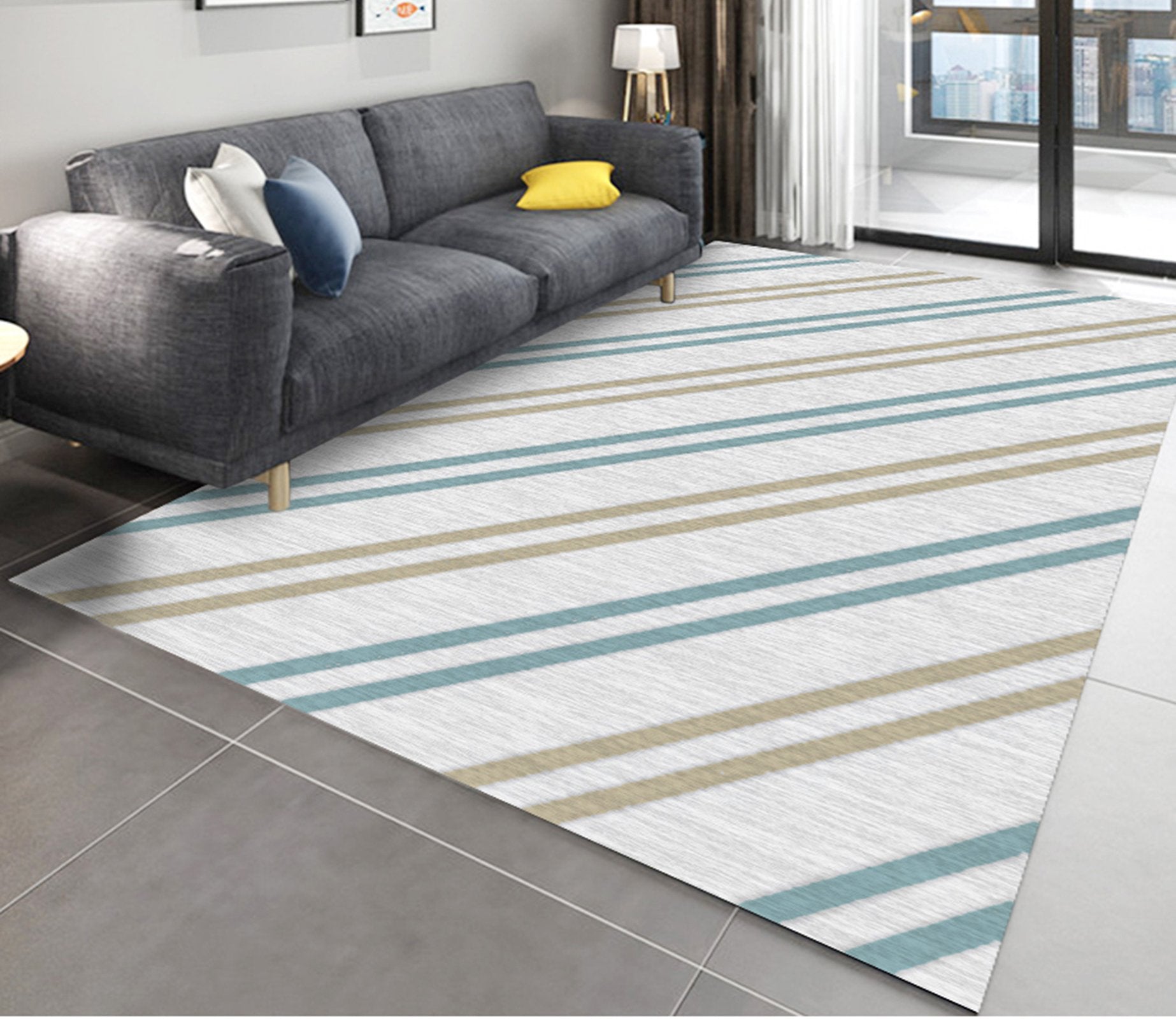 3D Color Pattern WG273 Non Slip Rug Mat Mat AJ Creativity Home 