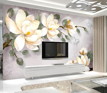 3D White Flowers 572 Wall Murals Wallpaper AJ Wallpaper 2 