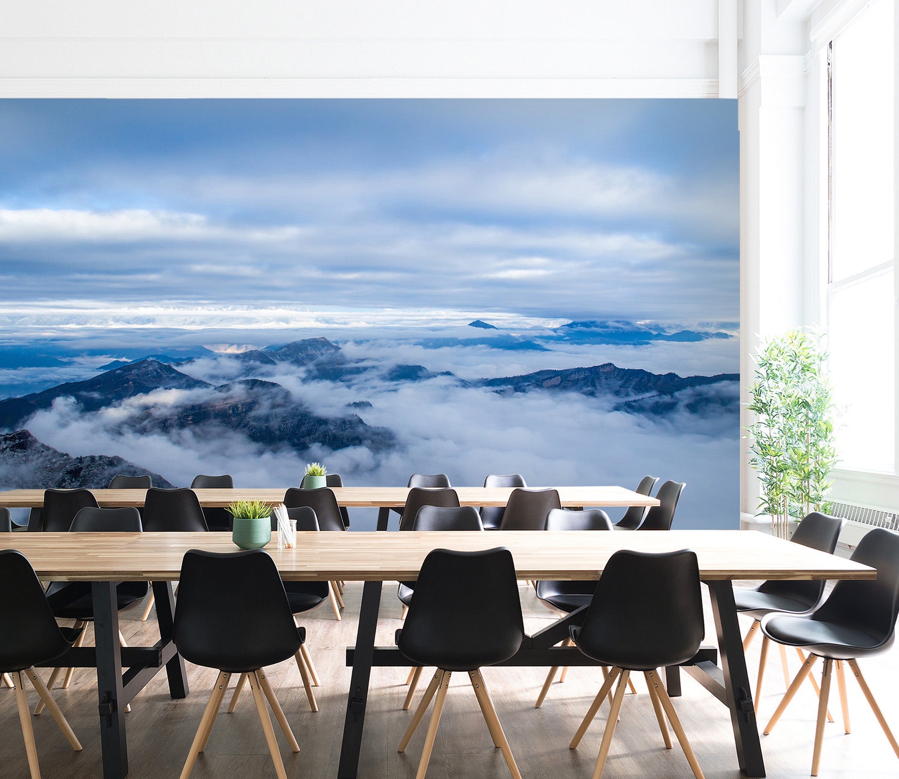 3D Cloud Mountain 002 Wall Murals Wallpaper AJ Wallpaper 2 