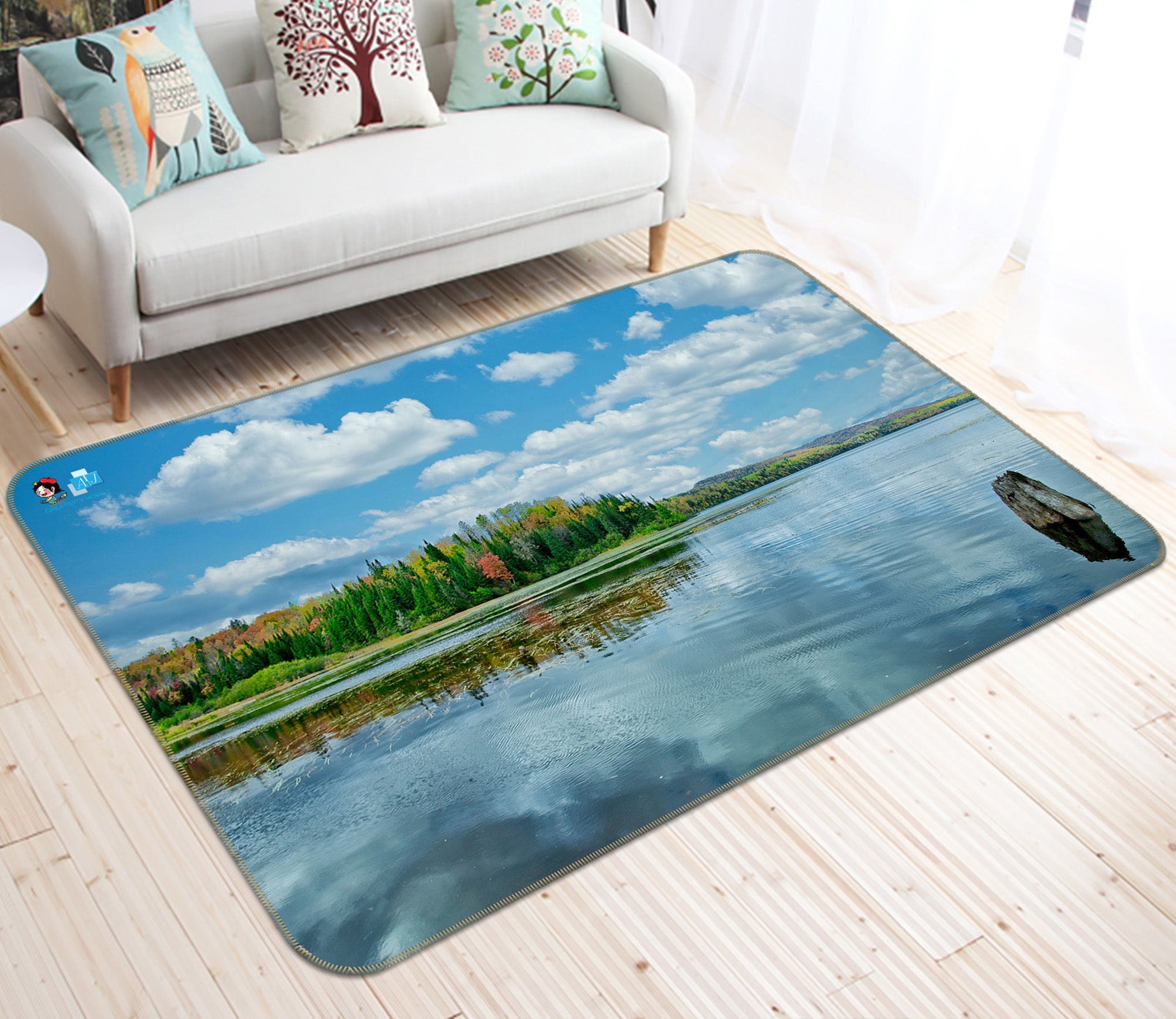 3D Lake 62217 Kathy Barefield Rug Non Slip Rug Mat