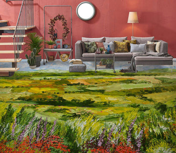 3D Field Grass 9556 Allan P. Friedlander Floor Mural  Wallpaper Murals Self-Adhesive Removable Print Epoxy