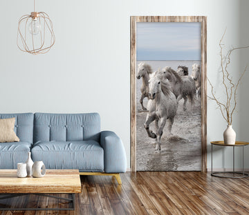 3D Running Group Horse 12276 Marco Carmassi Door Mural