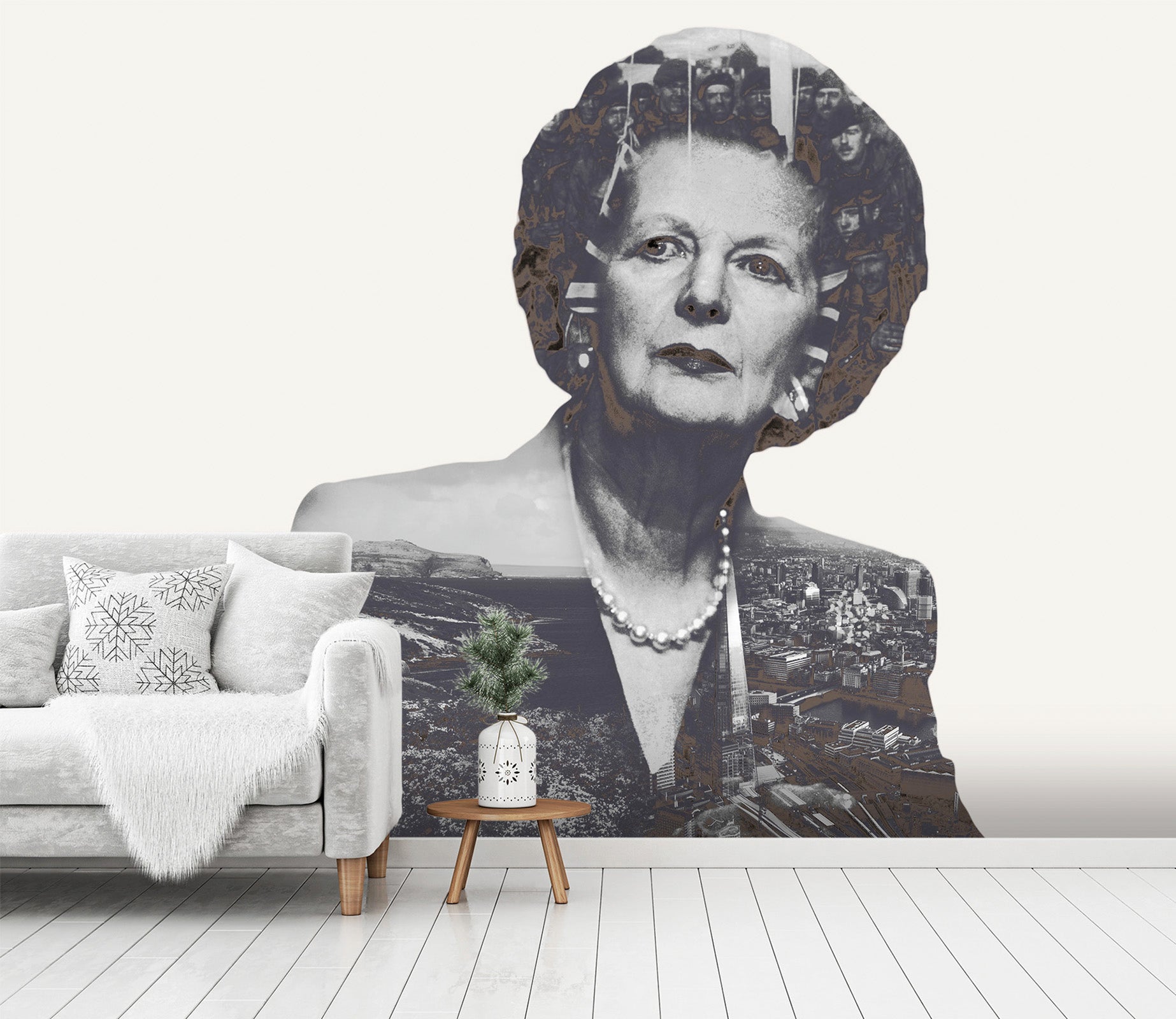 3D Margaretthatcher 1416 Marco Cavazzana Wall Mural Wall Murals