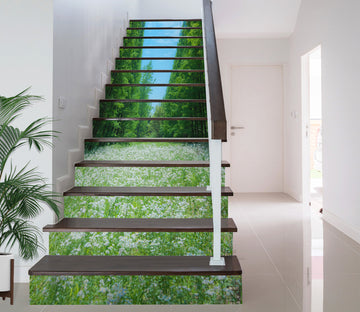 3D Fresh Air And Flowers 304 Stair Risers