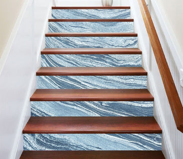 3D Sky Blue River 860 Marble Tile Texture Stair Risers Wallpaper AJ Wallpaper 