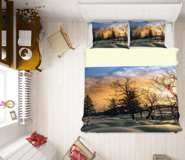 3D Snow Tree 8571 Beth Sheridan Bedding Bed Pillowcases Quilt