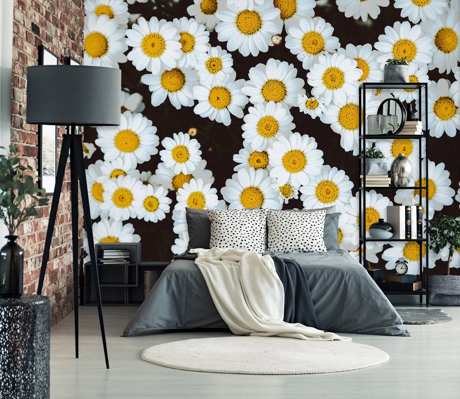 3D Daisy Pattern 57074 Wall Murals