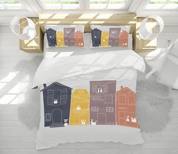 3D Color House 2105 Jillian Helvey Bedding Bed Pillowcases Quilt