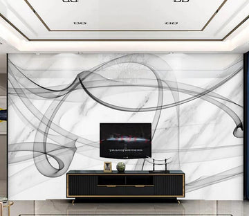 3D Elegant Ink Line 244 Wall Murals