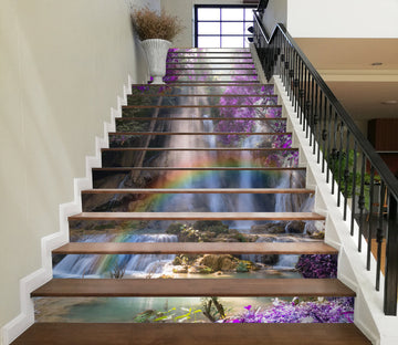 3D Rainbow In The Valley 224 Stair Risers