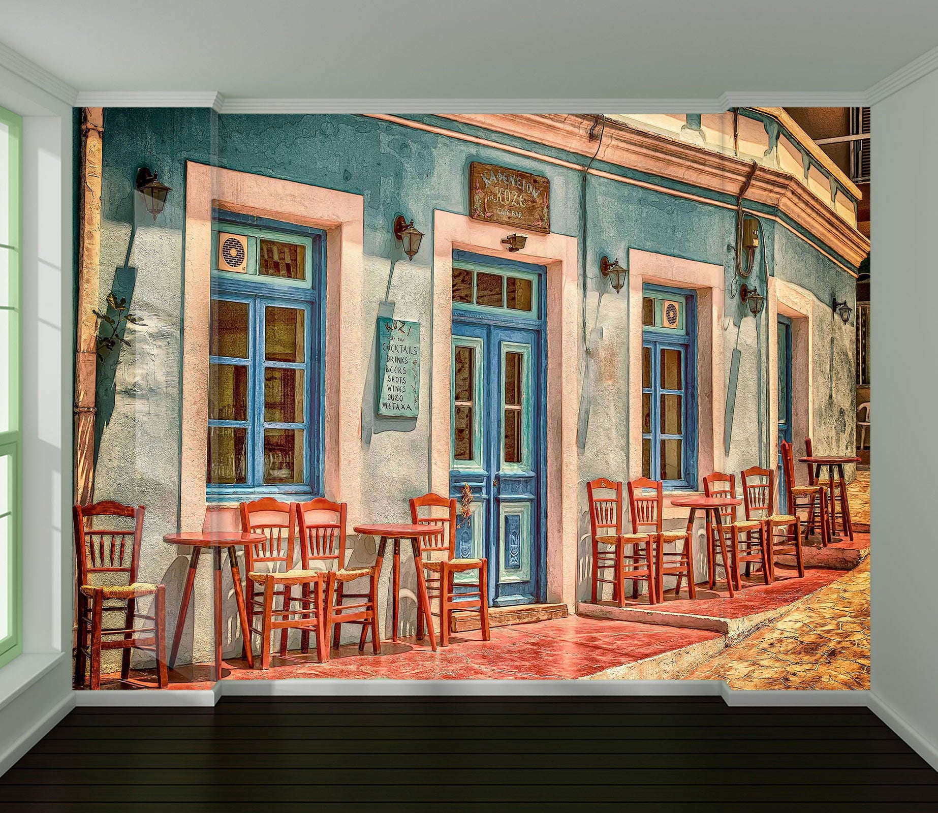 3D Shop Doors Windows Chairs 10871 Alius Herb Wall Mural Wall Murals