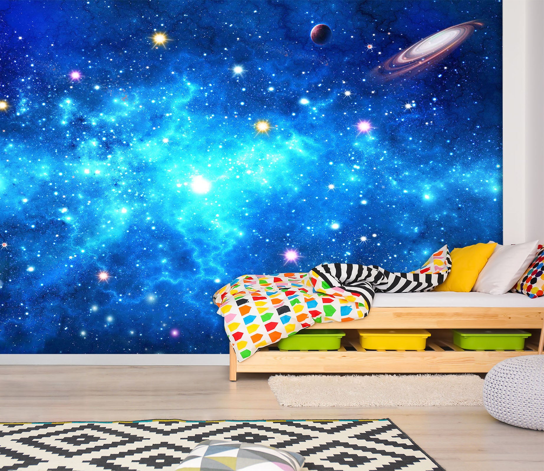 3D Blue Starry Sky 1605 Wall Murals