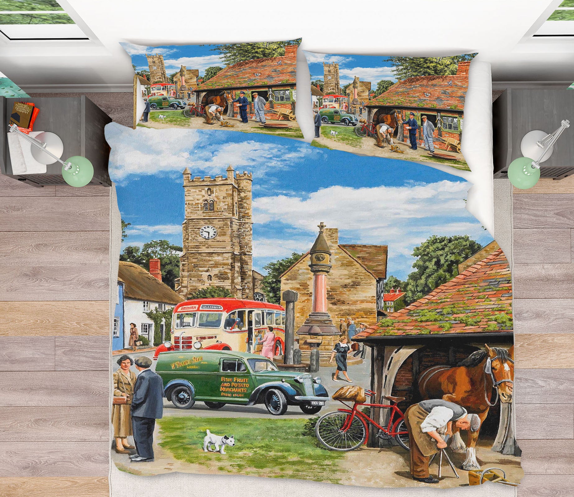 3D Letters For The Blacksmith 2034 Trevor Mitchell bedding Bed Pillowcases Quilt