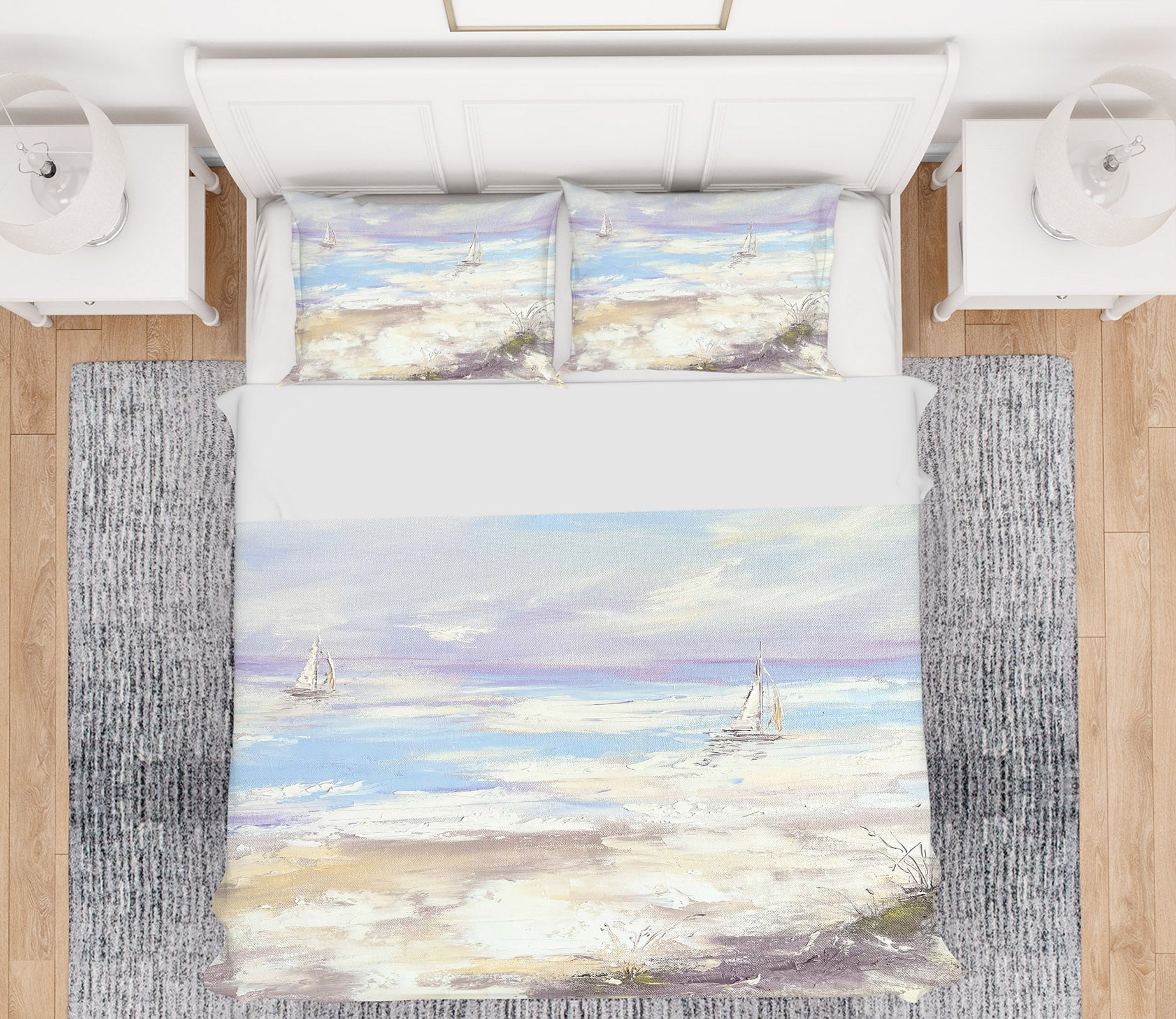 3D White Spray 3796 Skromova Marina Bedding Bed Pillowcases Quilt Cover Duvet Cover