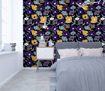 3D Colored Flower 48 Wall Murals