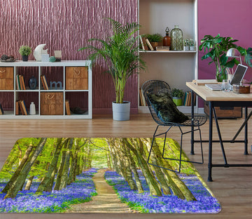 3D Forest Path 1014 Assaf Frank Rug Non Slip Rug Mat