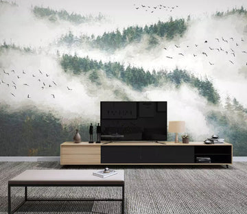 3D Misty Valley 2171 Wall Murals