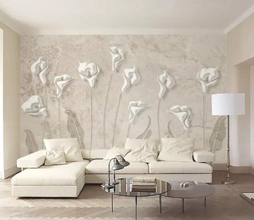 3D White Petals WG78 Wall Murals Wallpaper AJ Wallpaper 2 