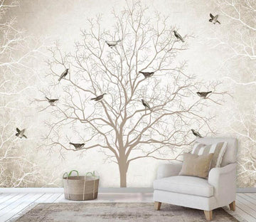 3D Branch Bird WC13 Wall Murals Wallpaper AJ Wallpaper 2 