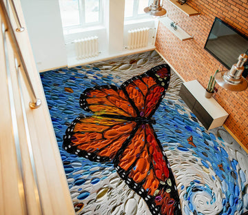 3D Butterfly 102172 Dena Tollefson Floor Mural  Wallpaper Murals Self-Adhesive Removable Print Epoxy